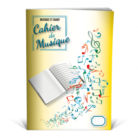  cahier  de musique  et chant  A4 mixte 12 port es 