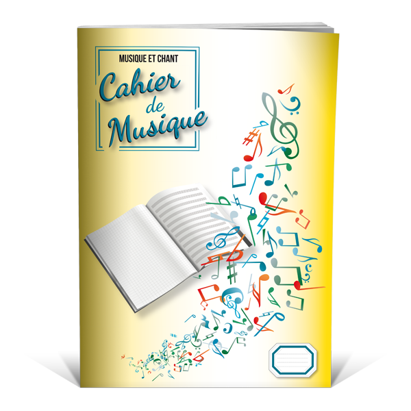 Cahier de musique - A4 - 21 x 29,7 cm - 48 pages grands carreaux - Cultura  - Cahiers de musique - Education musicale
