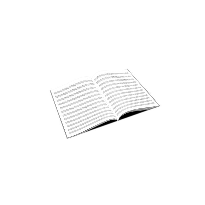 Cahier de Musique : 120 partitions vierges avec 12 portées - Format A4 -  Violon et notes de musique (Paperback) 